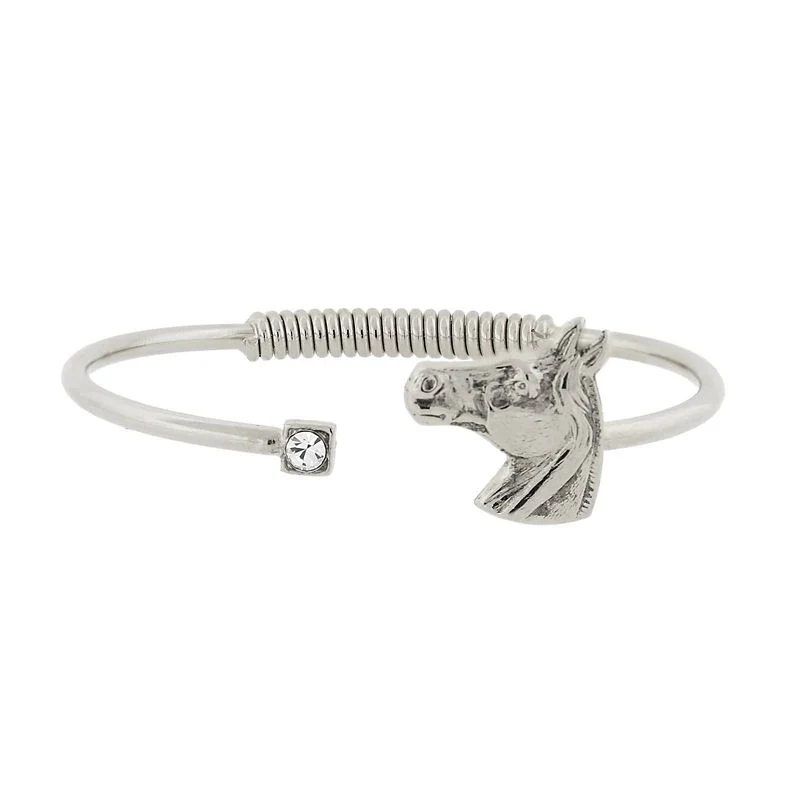 1928 Jewelry Crystal/Horse Accent