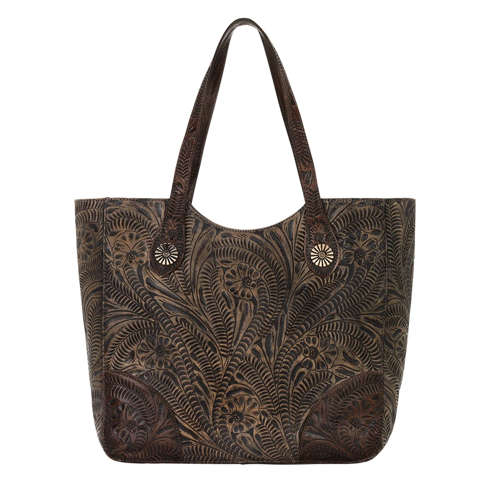 American West Annie's Secret Collection Large Zip Top Tote with Conceal Carry Pocket on Back - Image 12
