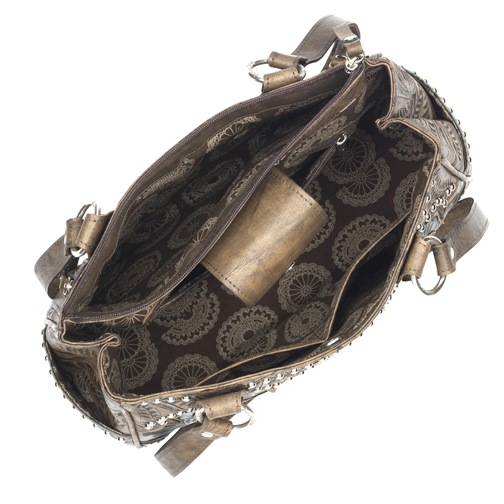 American West Annie's Secret Collection Multi-Compartment Tote with Conceal Carry Pocket on Back - Image 6