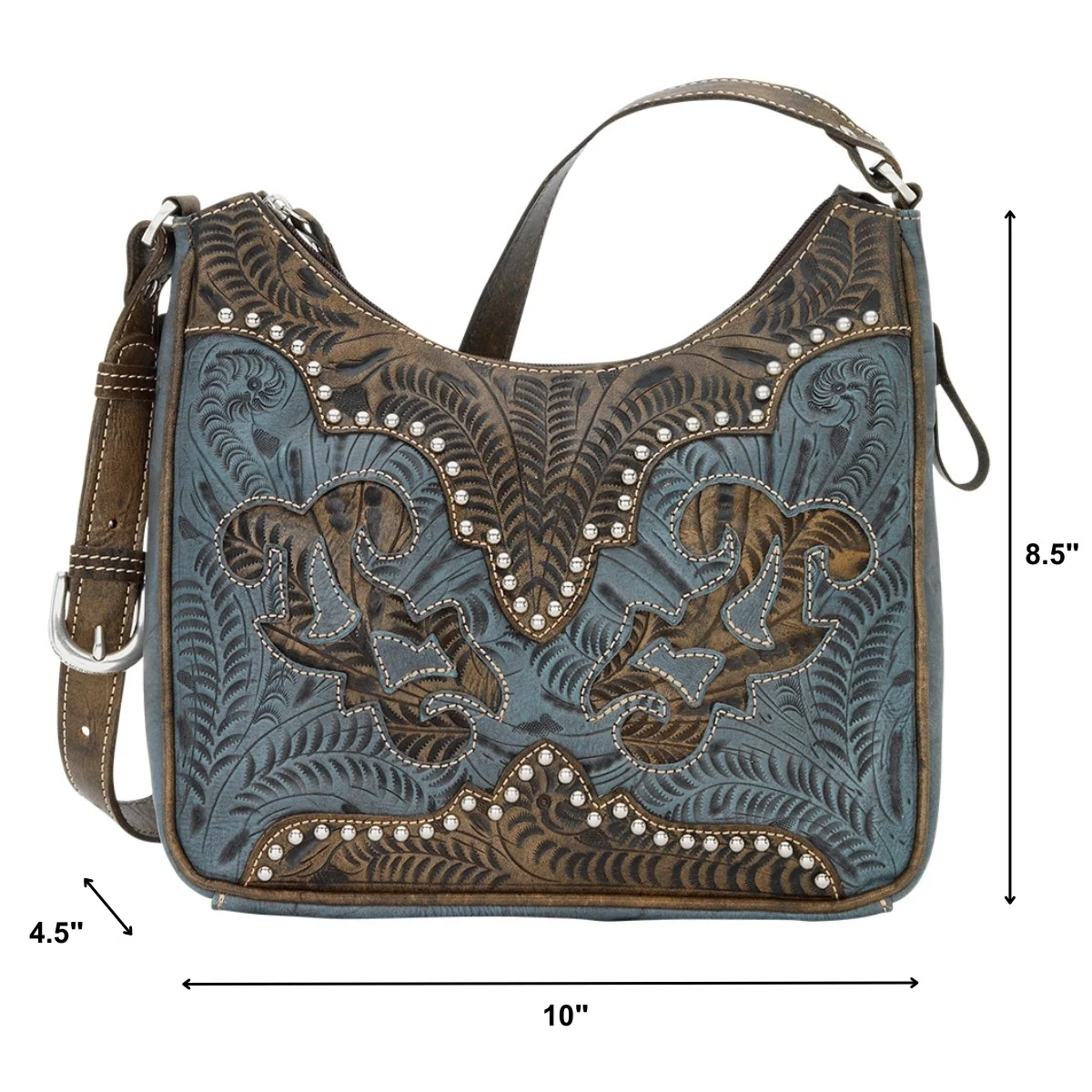 American West Annie's Secret Collection Shoulder Bag with Conceal Carry Pocket on Back - Image 11