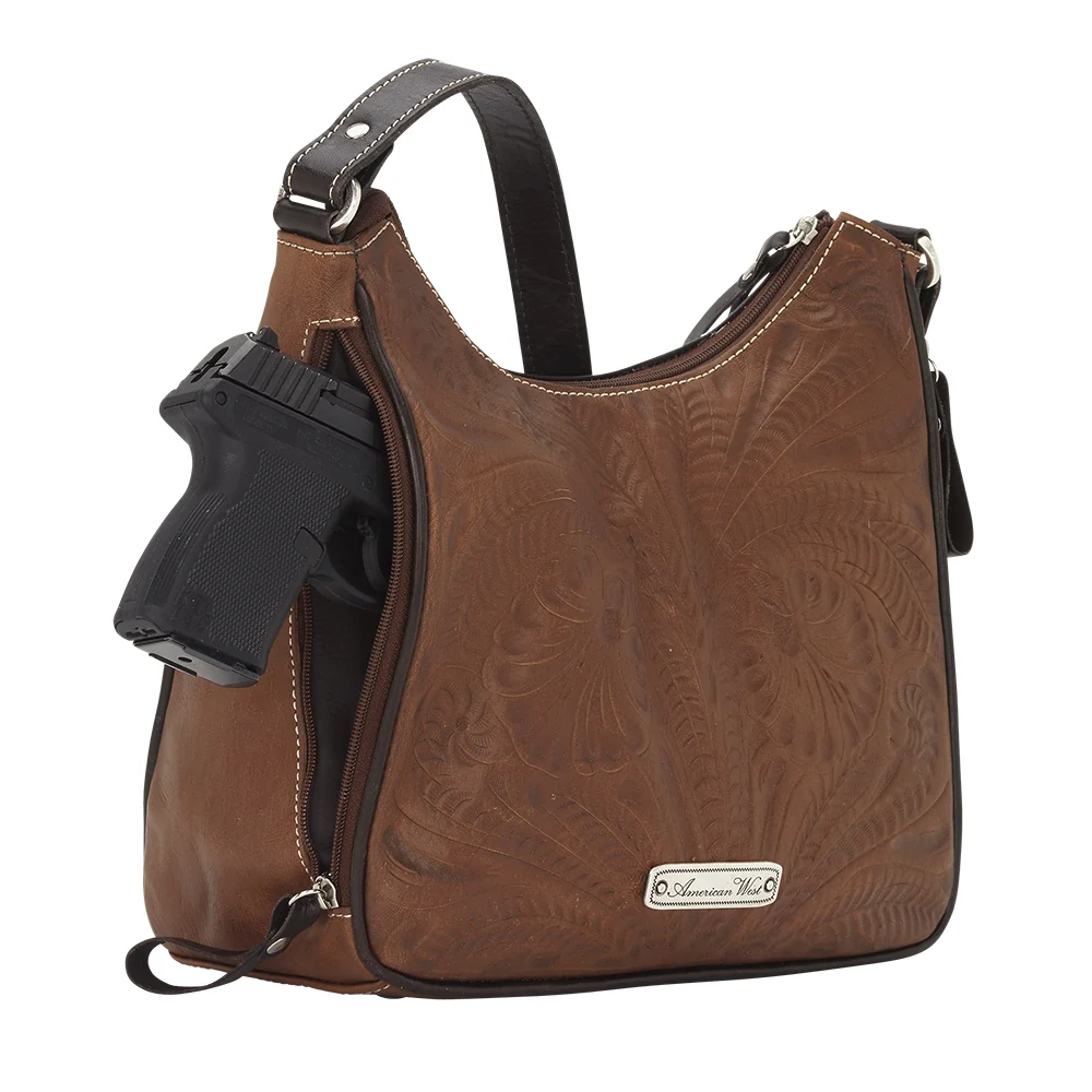 American West Annie's Secret Collection Shoulder Bag with Conceal Carry Pocket on Back - Image 12