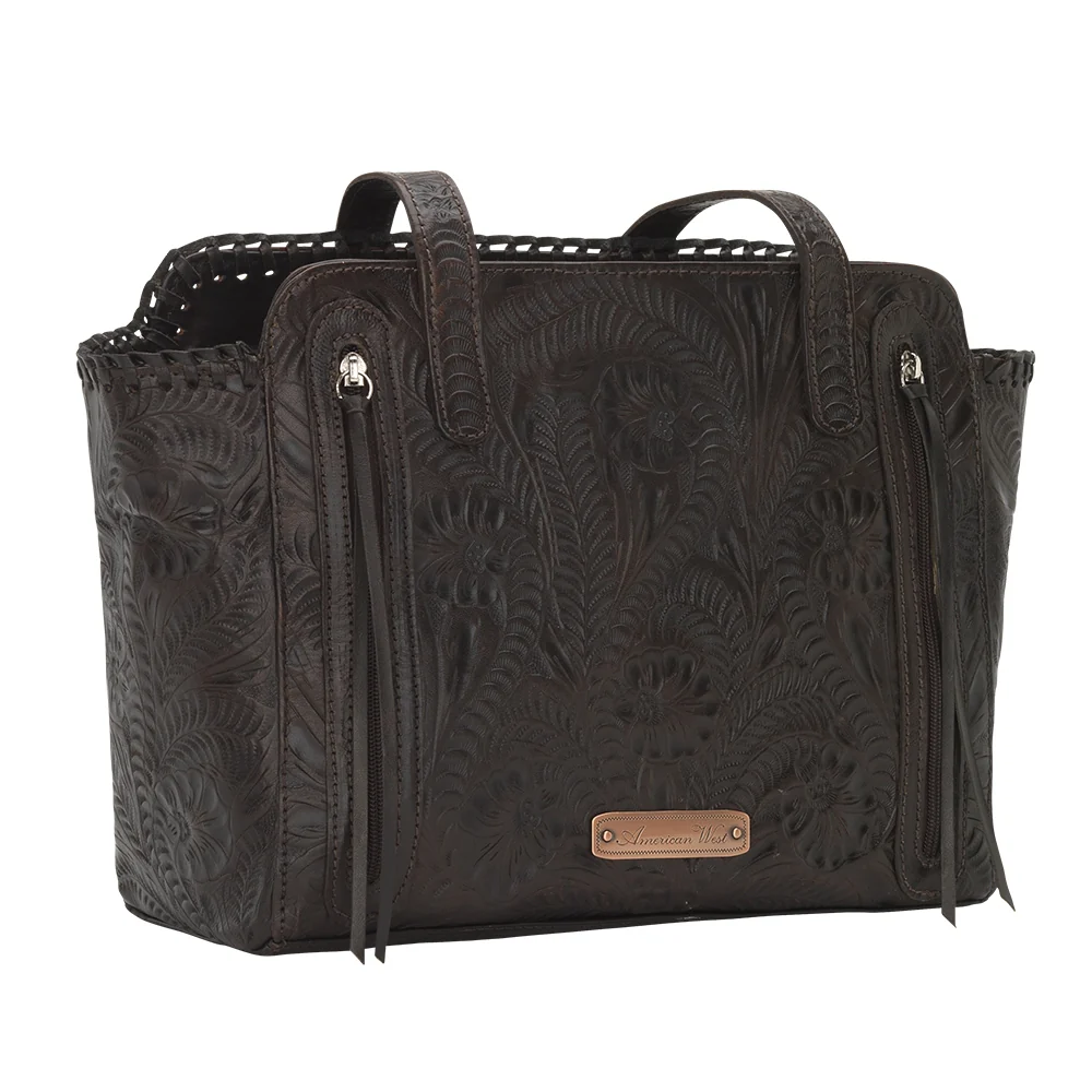 American West Annie's Secret Collection Zip Top Tote with Conceal Carry Pocket on Back - Image 13