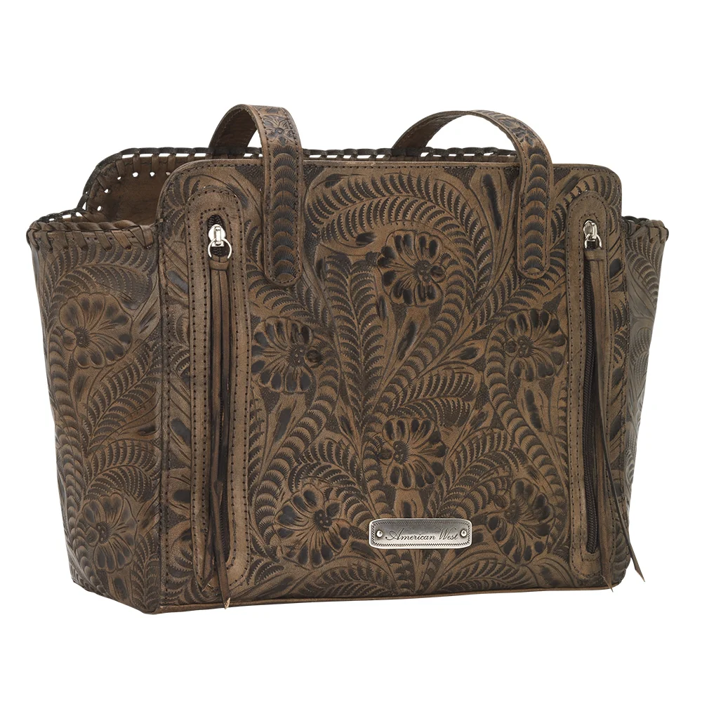 American West Annie's Secret Collection Zip Top Tote with Conceal Carry Pocket on Back - Image 16