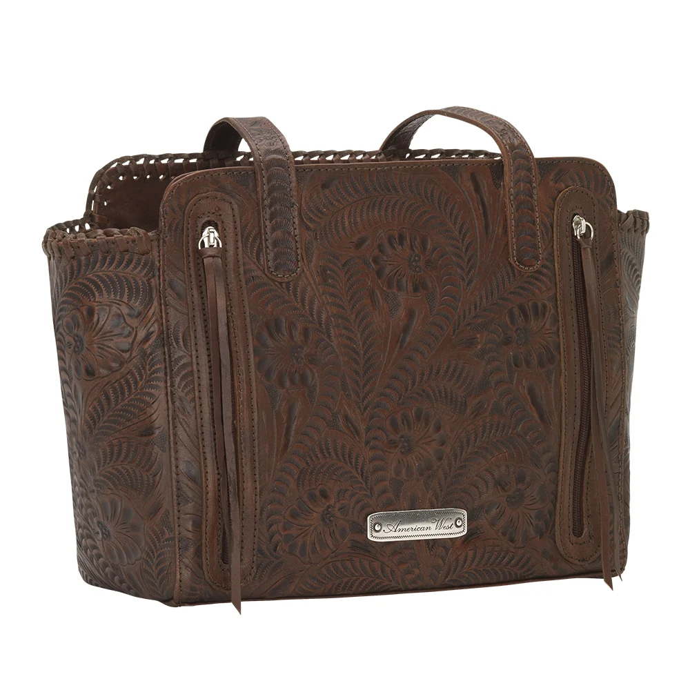American West Annie's Secret Collection Zip Top Tote with Conceal Carry Pocket on Back - Image 6