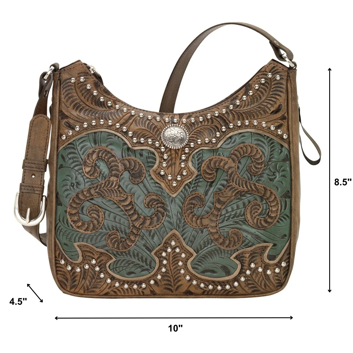 American West Annie's Secret Zip-Top Shoulder Bag with Conceal Carry Pocket - Image 14