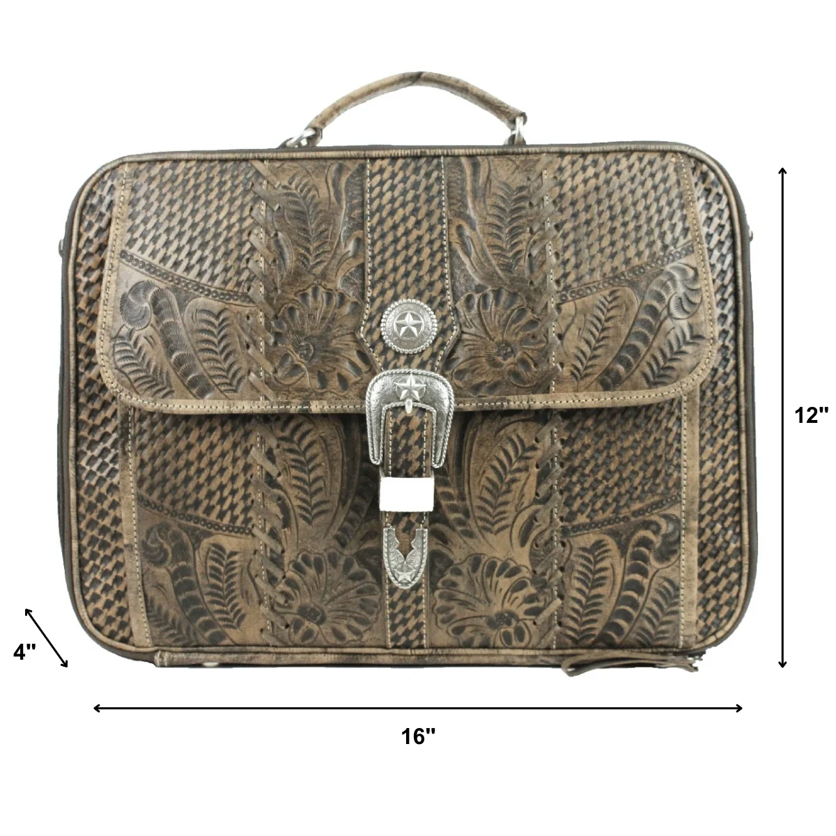 American West Classic Travel Laptop Briefcase - Image 12