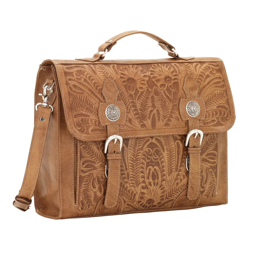American West Classic Travel Multi-Compartment Briefcase - Image 2