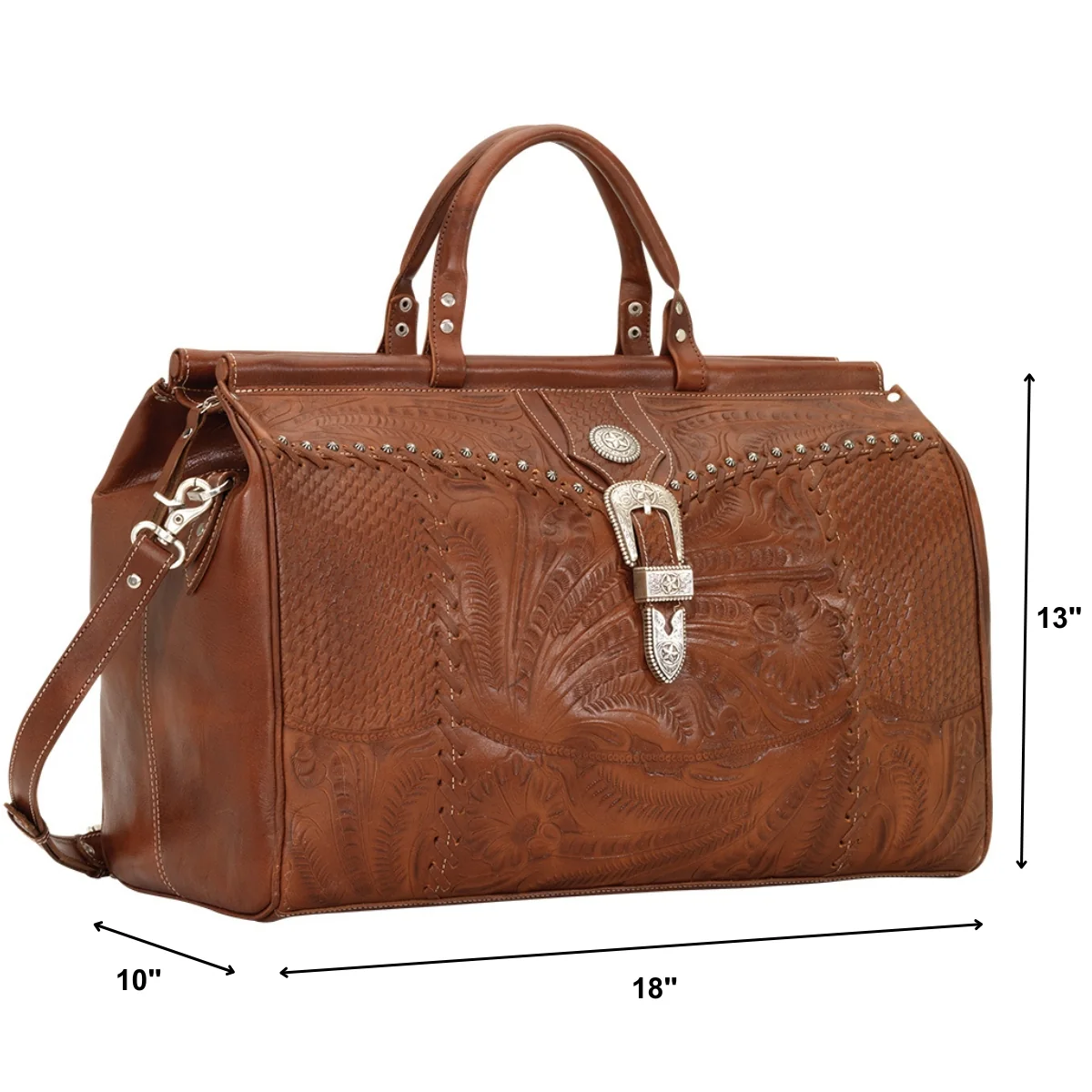 American West Classic Travel Zip Top Duffle Bag - Image 12