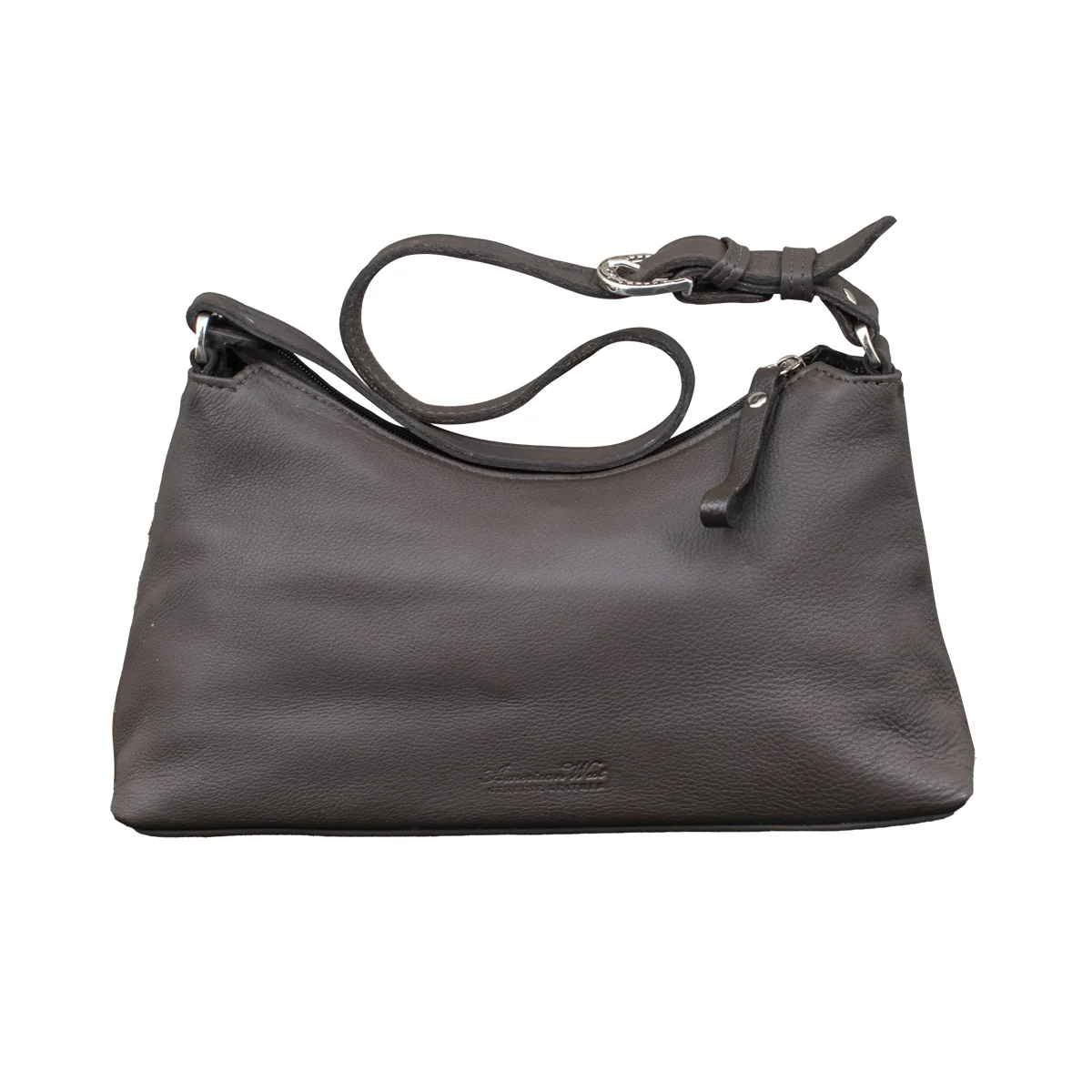 American West Cowtown Zip-Top Shoulder Bag with Hair-On Hide - Image 4