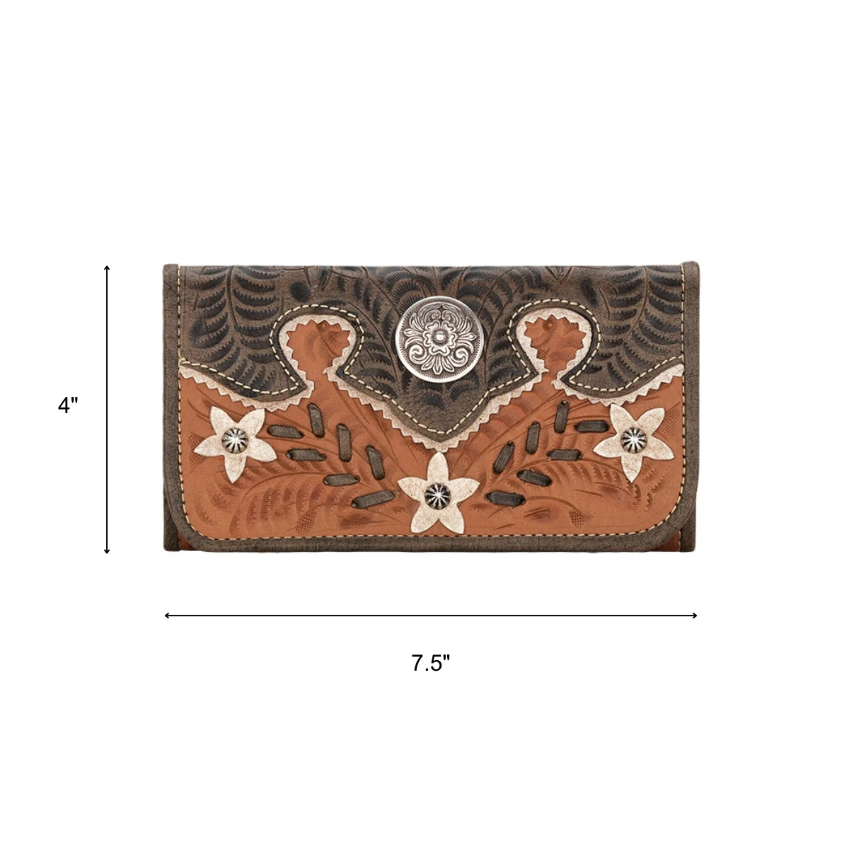 American West Desert Wildflower Tri-Fold Wallet - Image 4