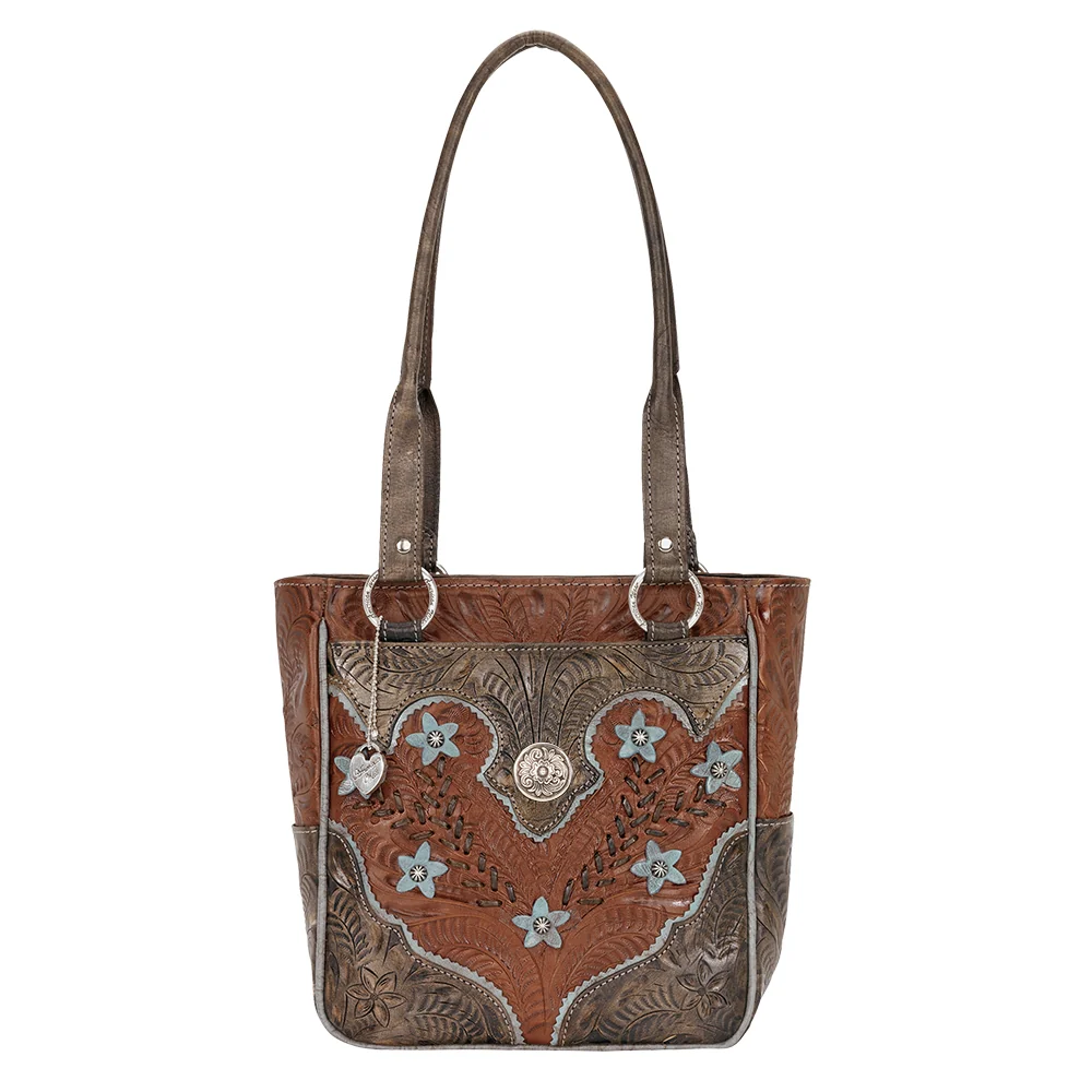American West Desert Wildflower Zip Top Bucket Tote - Image 6