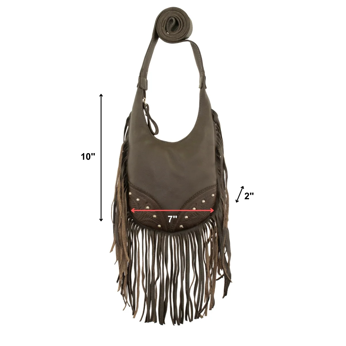 American West Fringed Cowgirl Crossbody with Fringe - Image 17