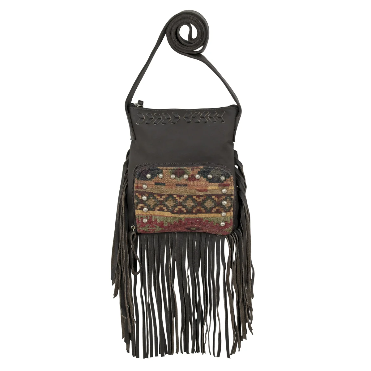 American West Fringed Cowgirl Crossbody with Fringe