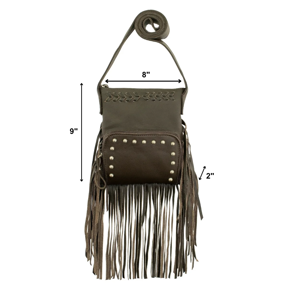 American West Fringed Cowgirl Crossbody with Fringe - Image 17