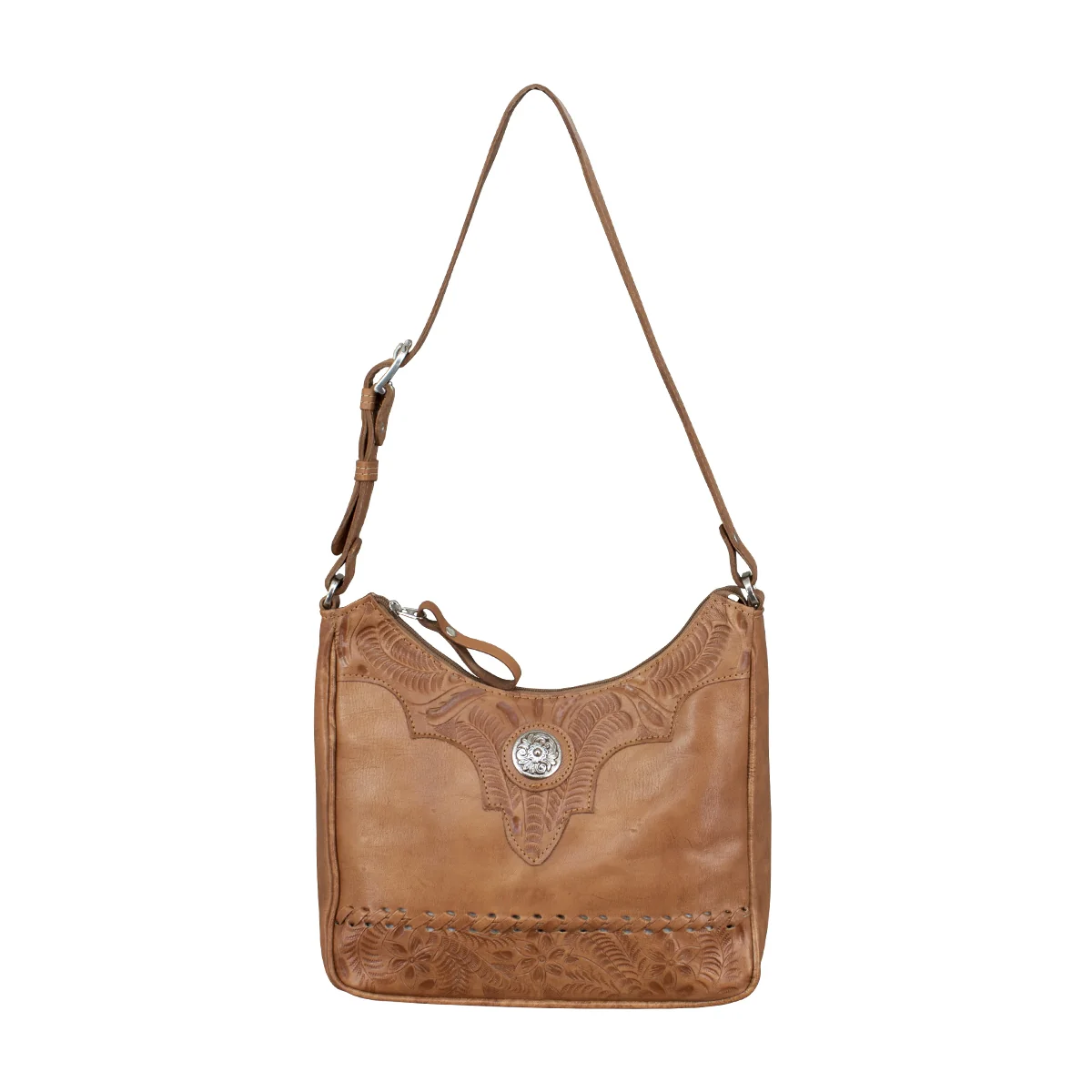 American West Harvest Moon Shoulder Bag with Conceal Carry Pocket on Back - Image 2