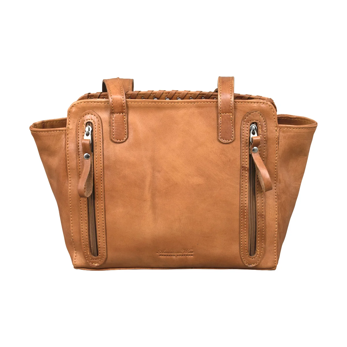 American West Harvest Moon Zip Top Tote with Conceal Carry Pocket on Back - Image 3
