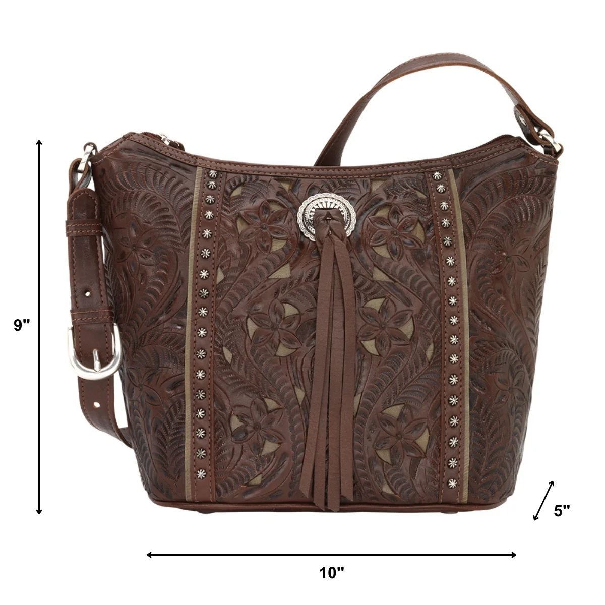 American West Hill Country Zip Top Bucket Tote - Image 19