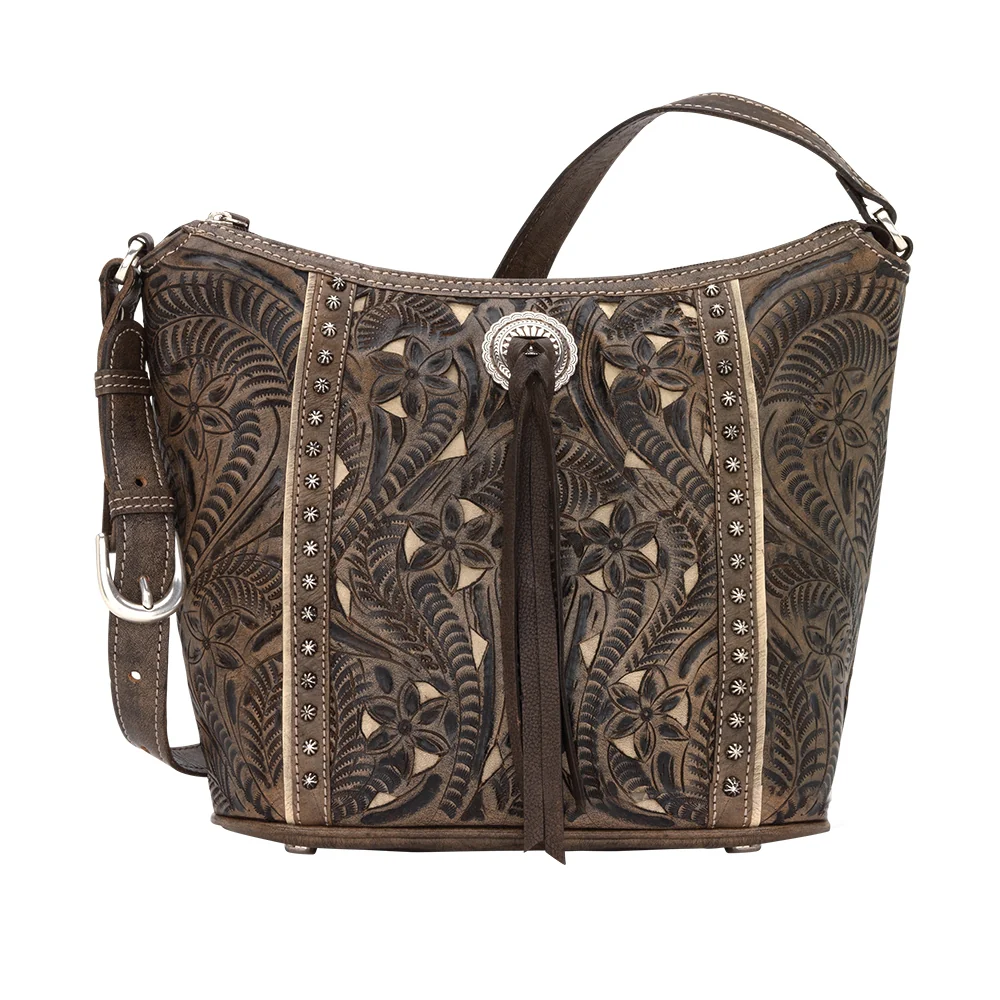 American West Hill Country Zip Top Bucket Tote - Image 4