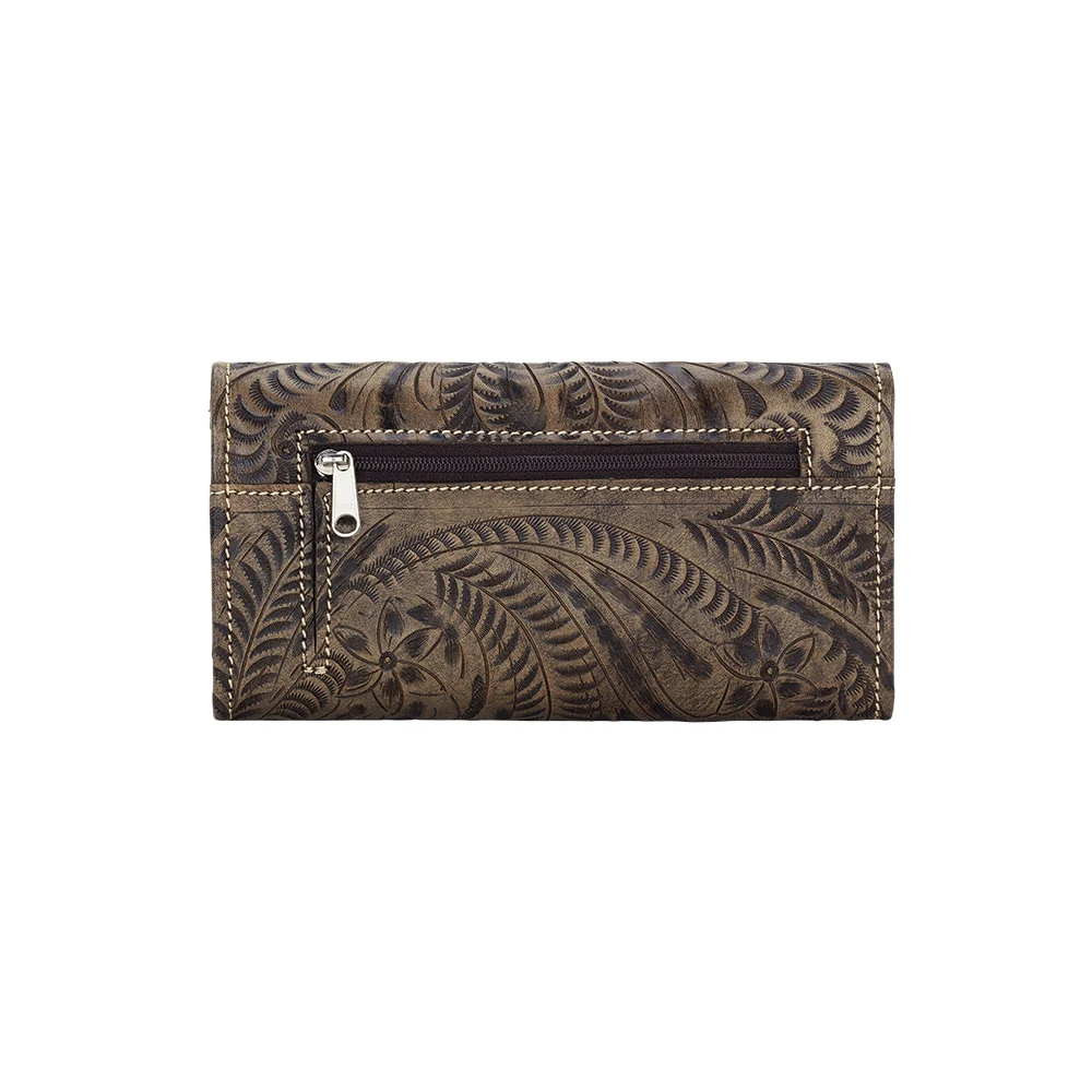 American West Ladies Annie's Secret Tri-Fold Wallet - Image 8