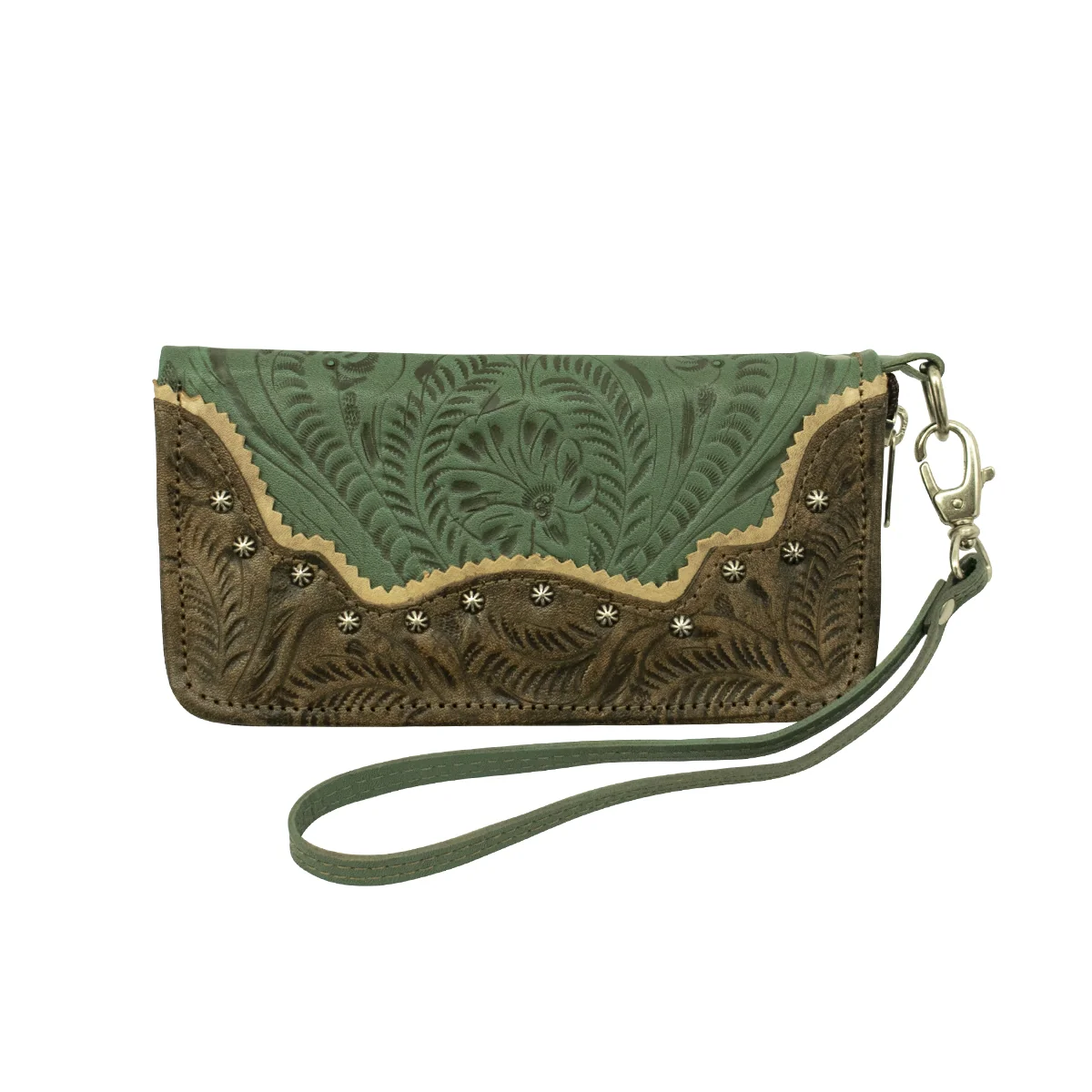 American West Ladies Saddle Ridge Zip-Around Wallet - Image 4