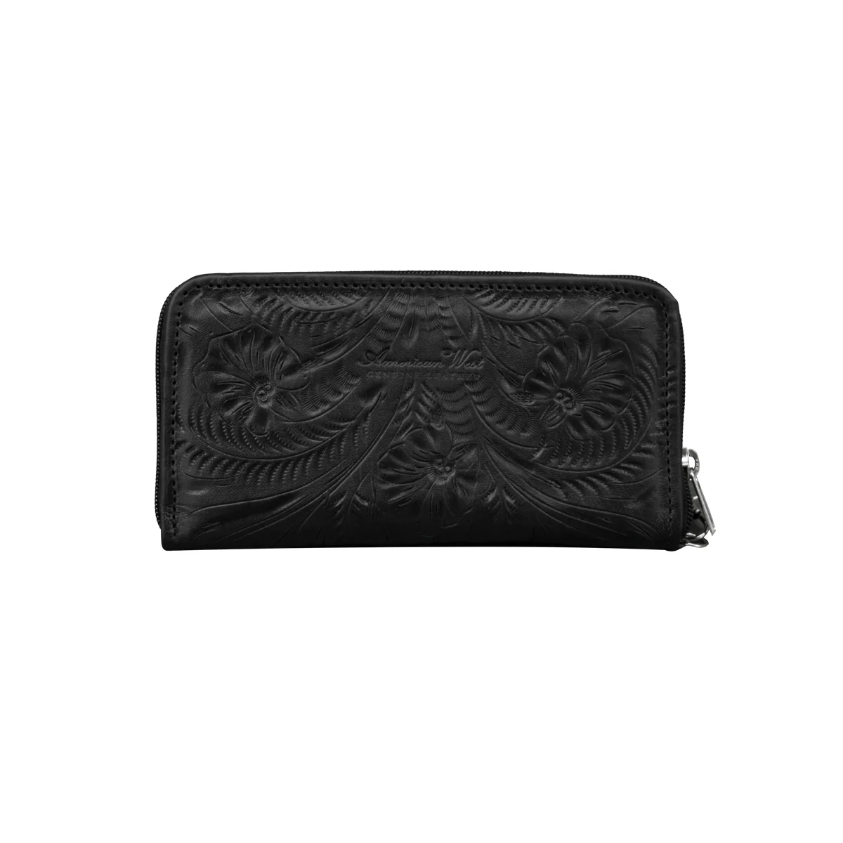 American West Ladies Zip-Around Wallet with Wrist Strap - Image 13