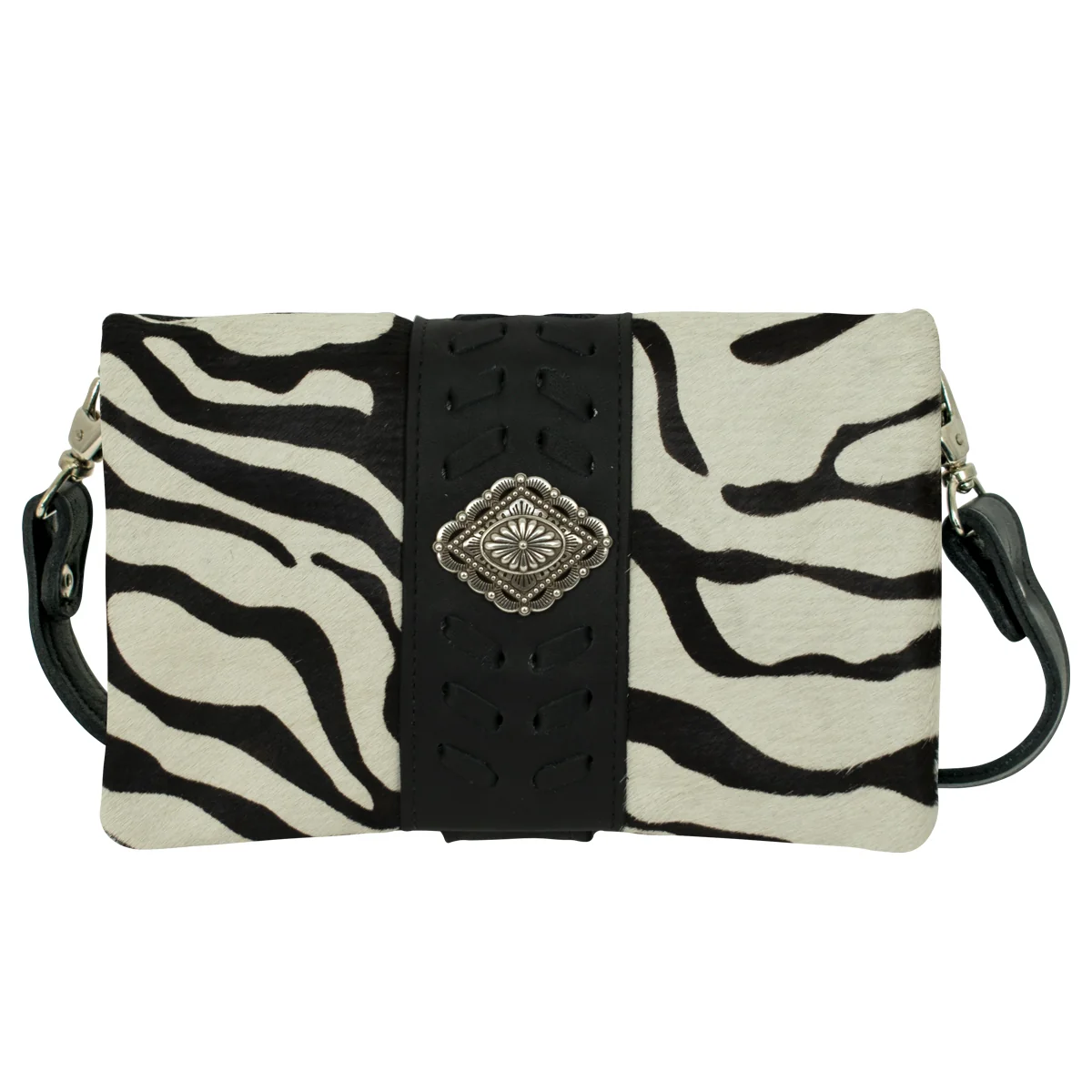 American West Large Grab and Go Crossbody Large Foldover Wallet/Crossbody - Image 9