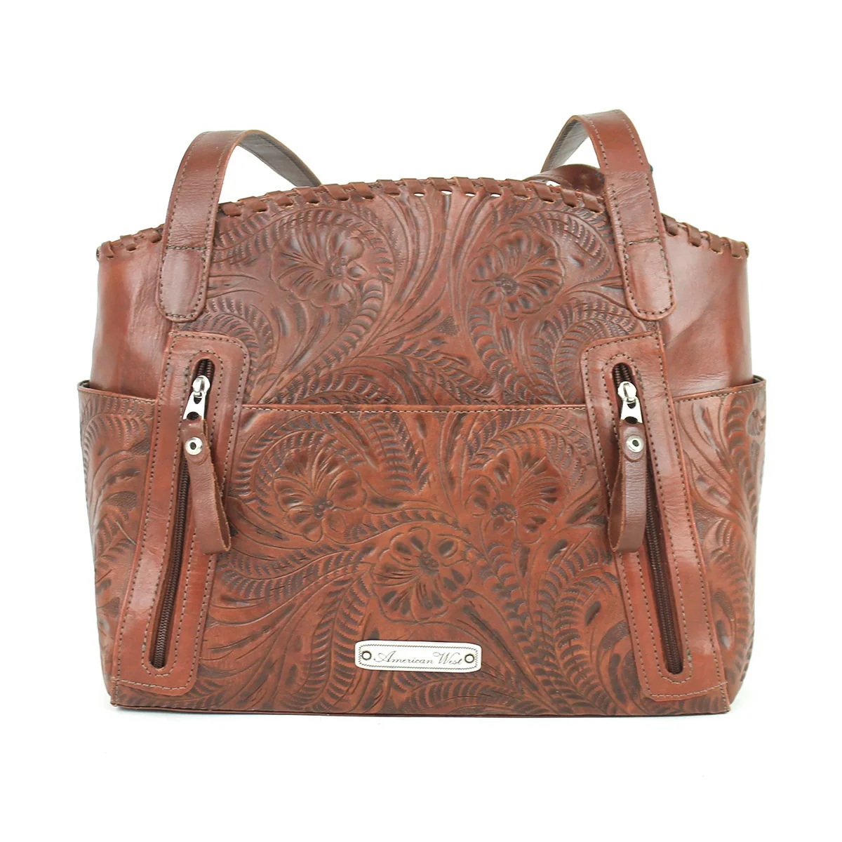 American West Lariats and Lace Multi-Compartment Tote with Conceal Carry Pocket on Back - Image 10
