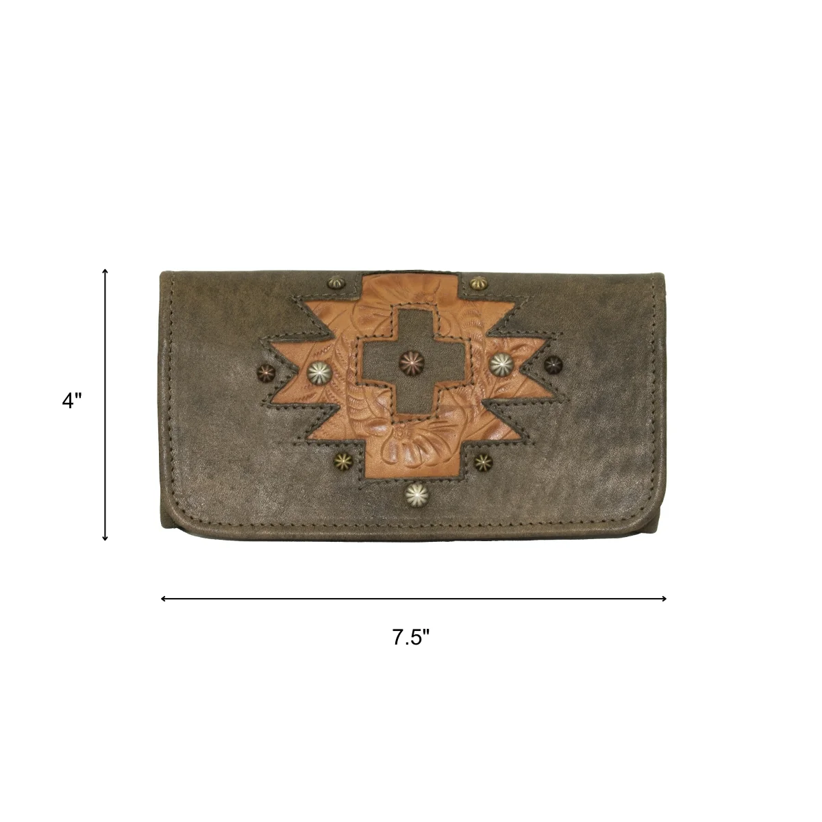 American West Navajo Soul Tri-Fold Wallet - Image 9
