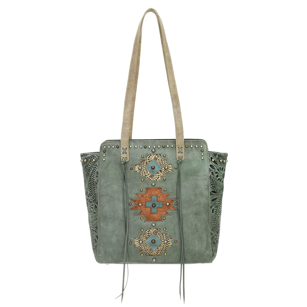 American West Navajo Soul Zip Top Tote - Image 9