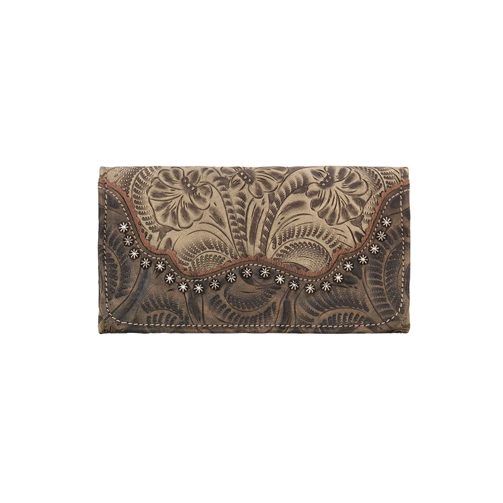 American West Saddle Ridge Ladies Tri-Fold Wallet - Image 5