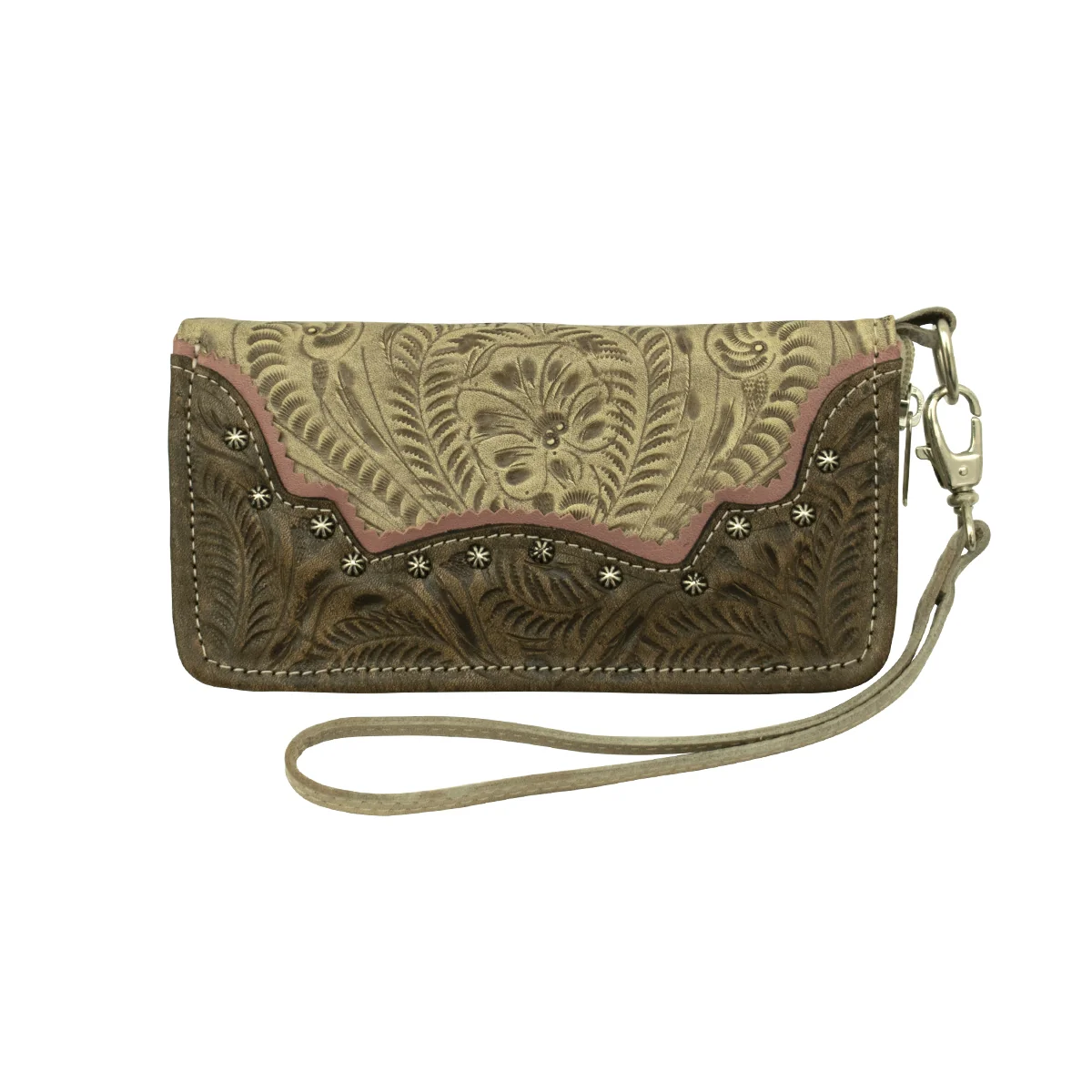American West Saddle Ridge Ladies Zip Around Wallet - Image 4
