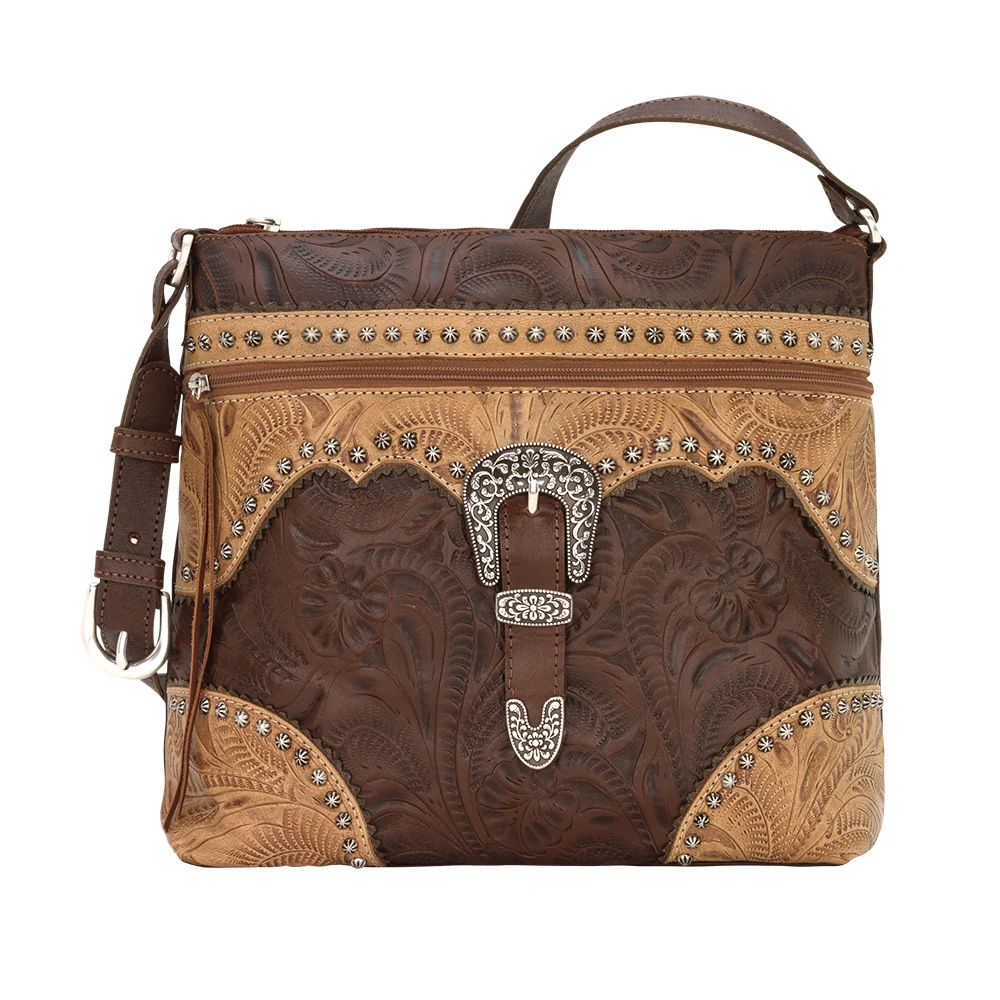 American West Saddle Ridge Zip Top Shoulder Bag - Image 3