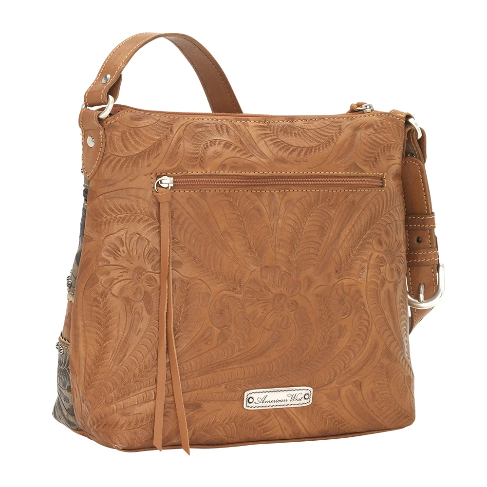 American West Saddle Ridge Zip Top Shoulder Bag - Image 5