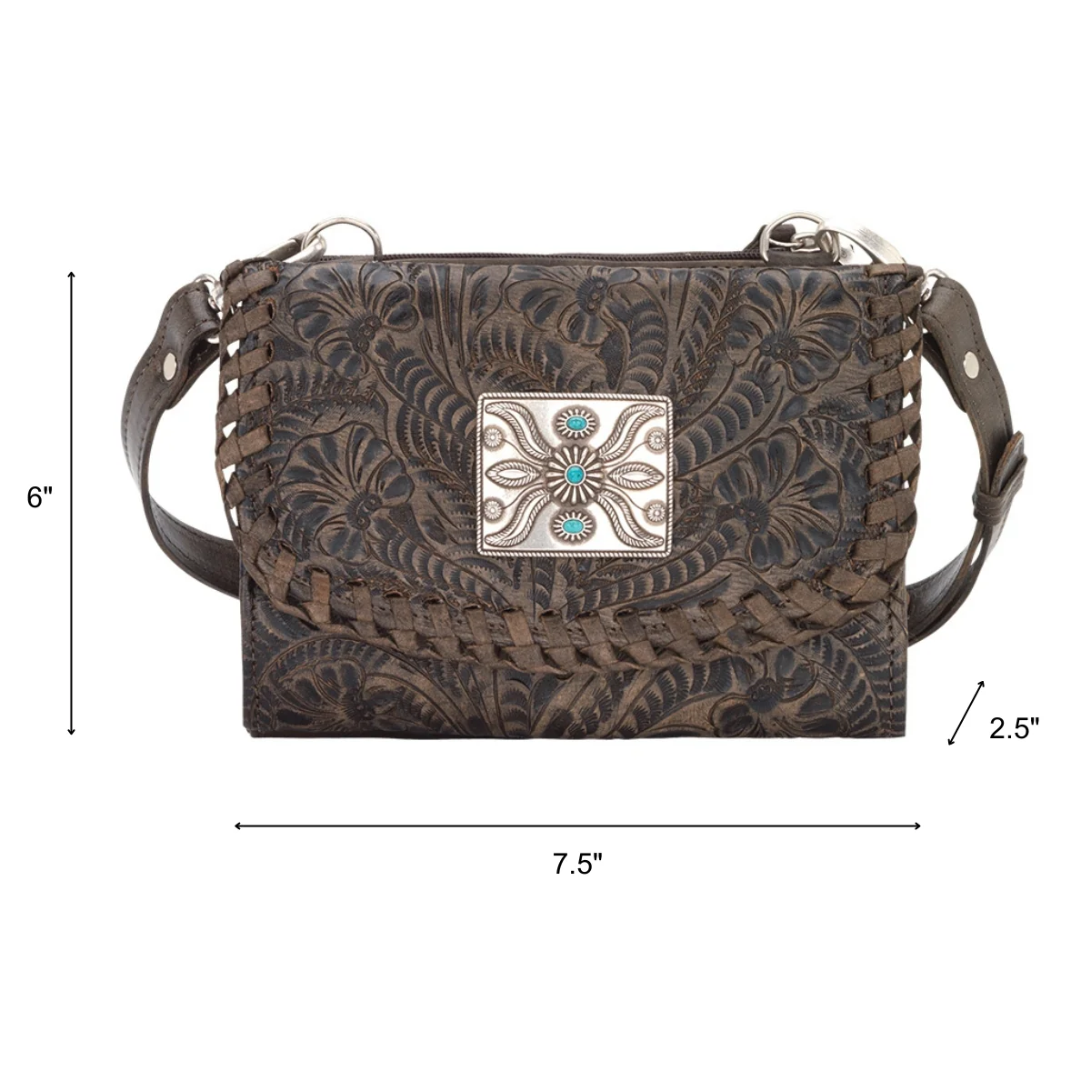 American West Texas Two Step Small Crossbody Bag/Wallet - Image 14
