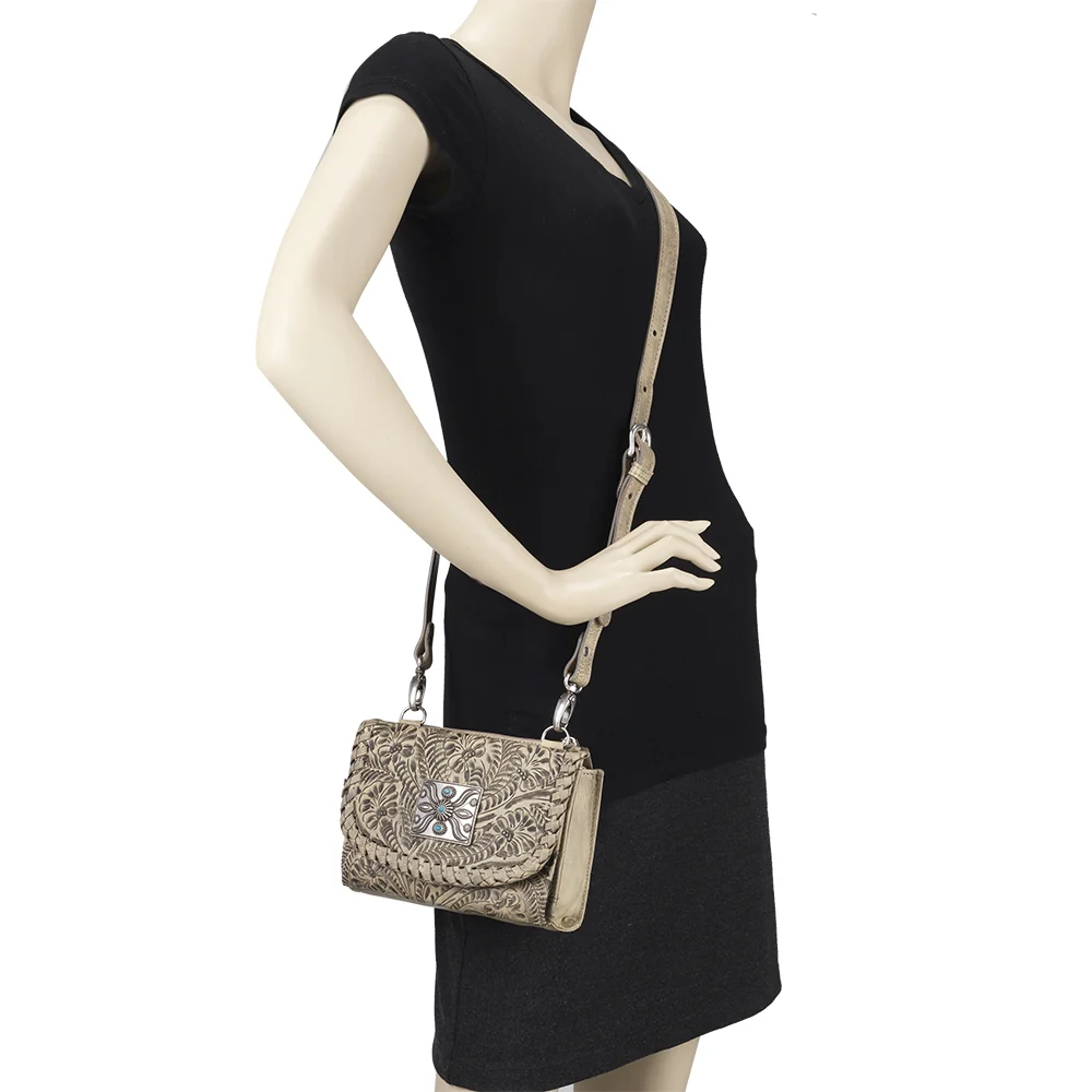 American West Texas Two Step Small Crossbody Bag/Wallet - Image 9