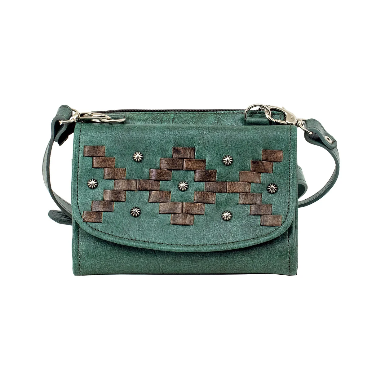 American West Tribal Weave Crossbody Bag/Wallet - Image 3