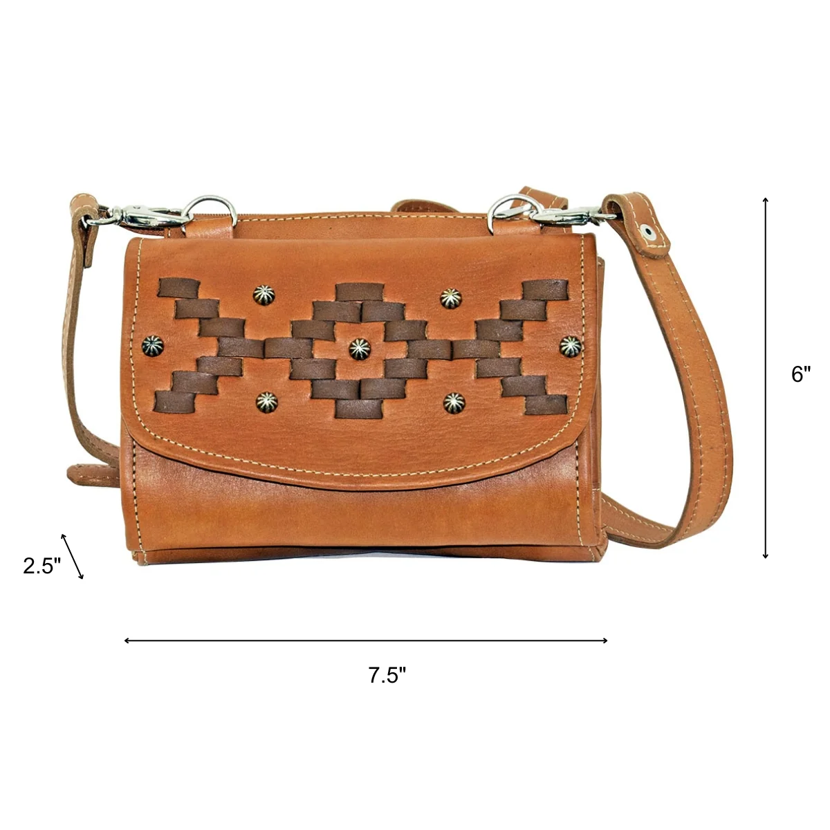 American West Tribal Weave Crossbody Bag/Wallet - Image 5