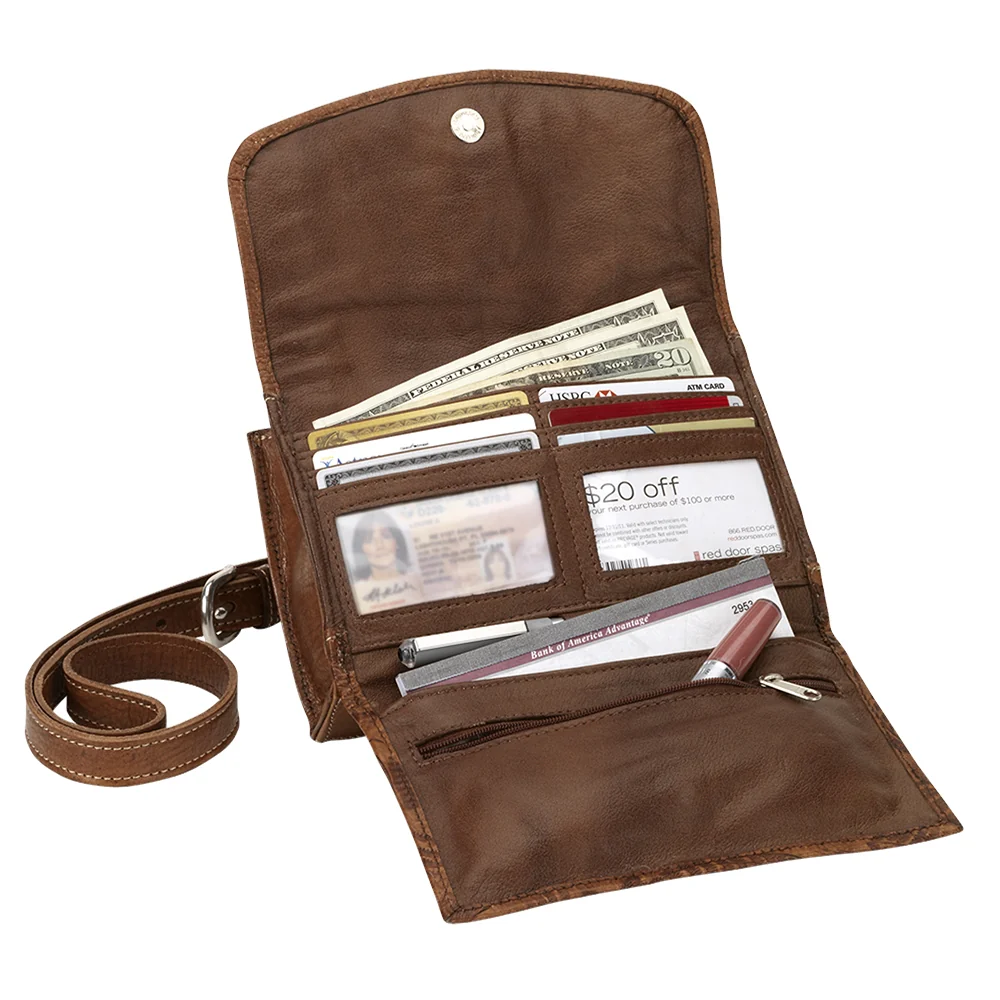 American West Tribal Weave Crossbody Bag/Wallet - Image 9