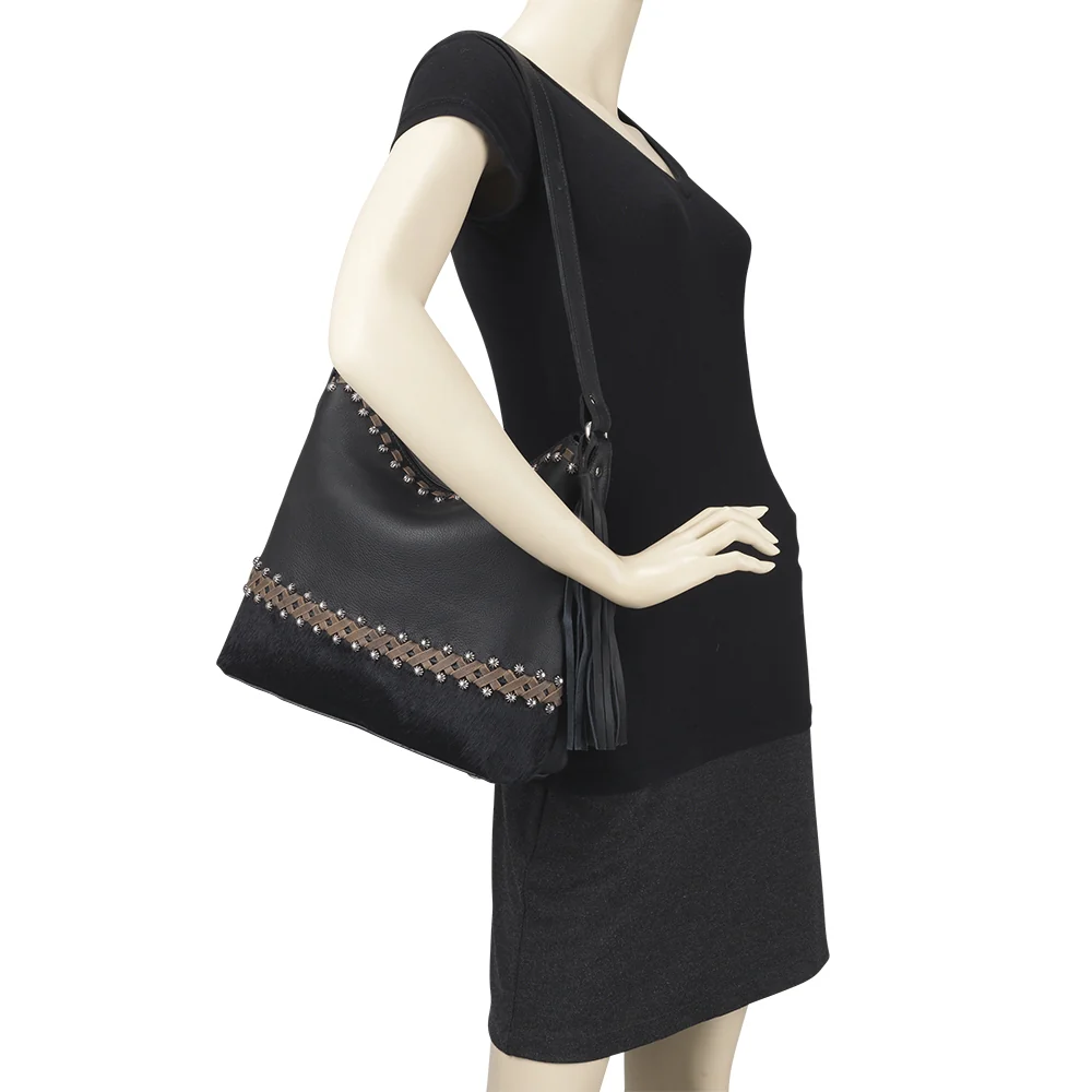 American West Wild Horses Zip Top Shoulder Bag - Image 6