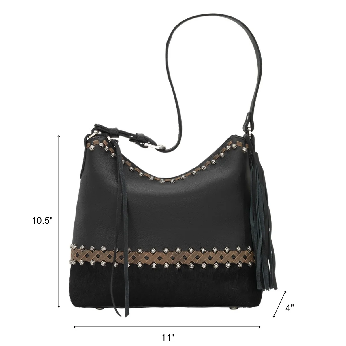 American West Wild Horses Zip Top Shoulder Bag - Image 7