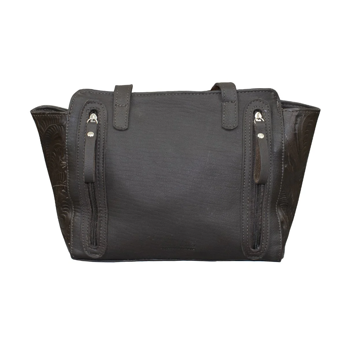 American West Zip Top Conceal Carry Satchel Tote - Pony Hair - Image 2