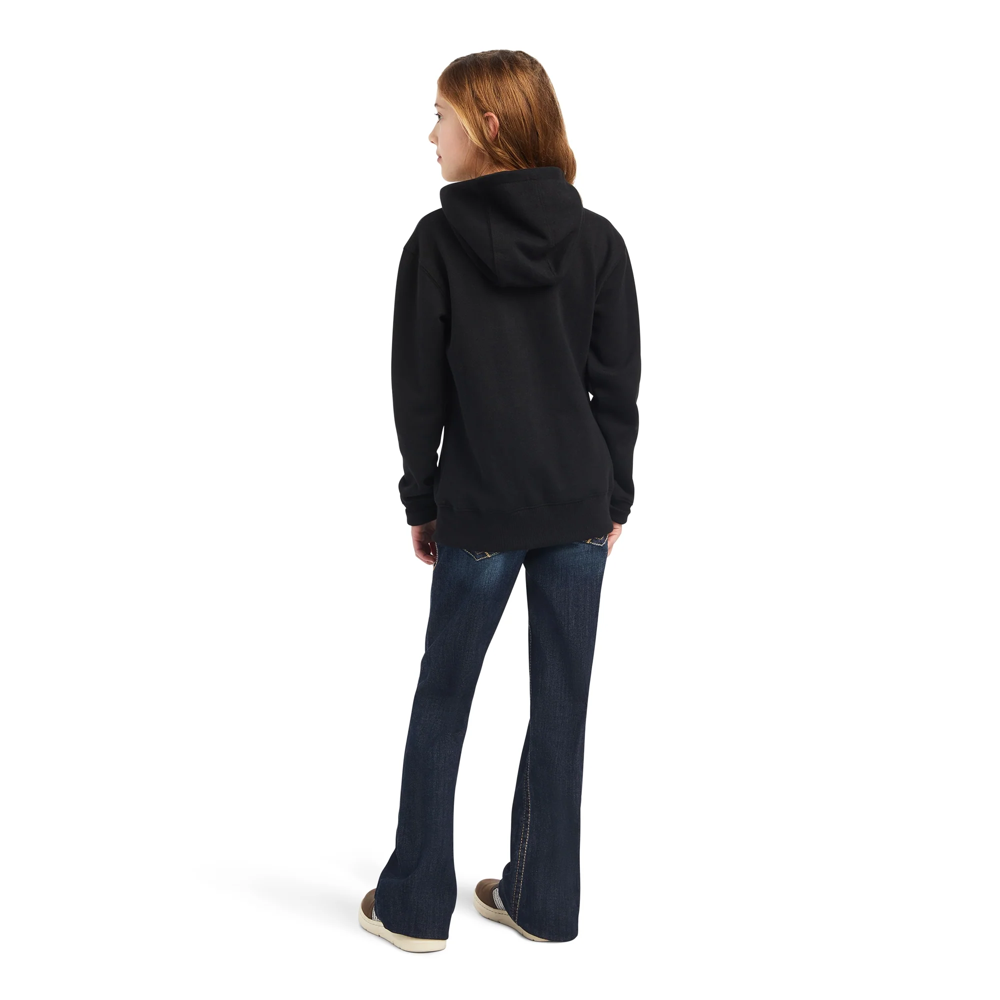 Ariat Kdis REAL Glitter Logo Hoodie - Image 2