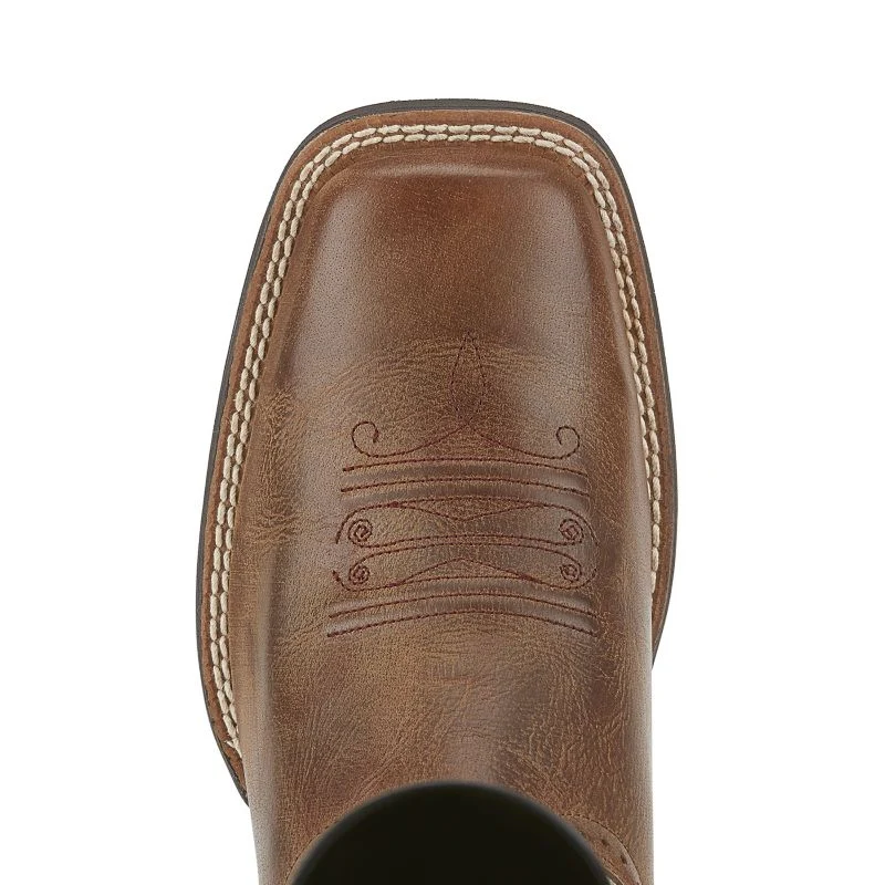 Ariat Ladies Quickdraw Sq Distressed Wht Boots - Image 5