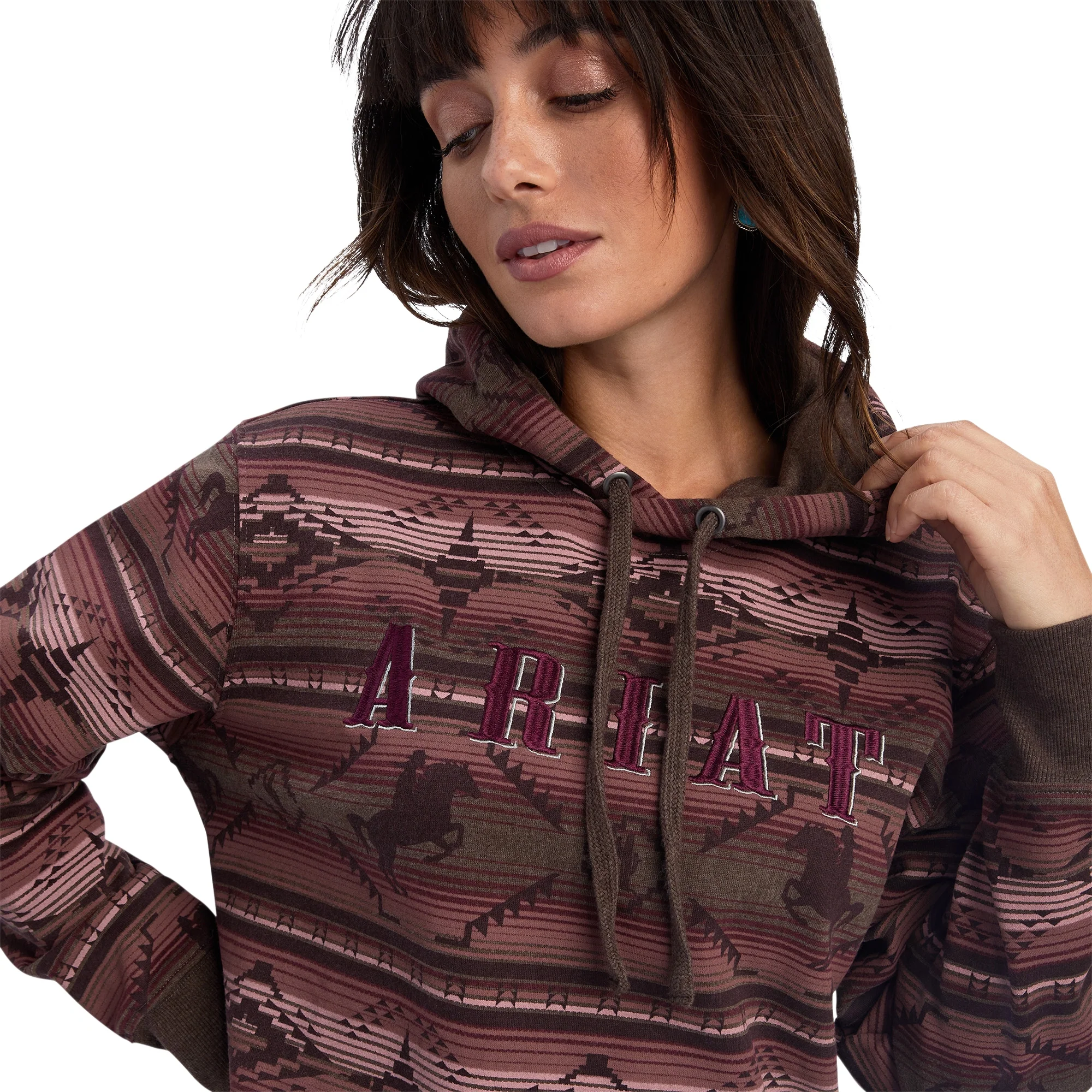 Ariat Ladies REAL Allover Print Hoodie - Image 4