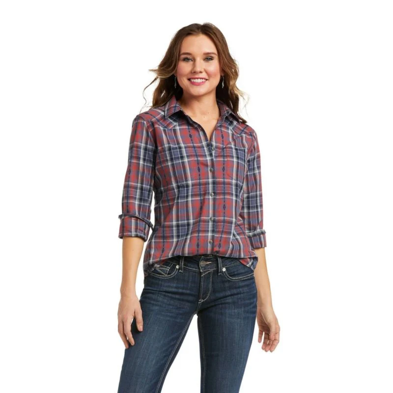 Ariat Ladies REAL Billie Jean Shirt Large Banyan B - Image 3