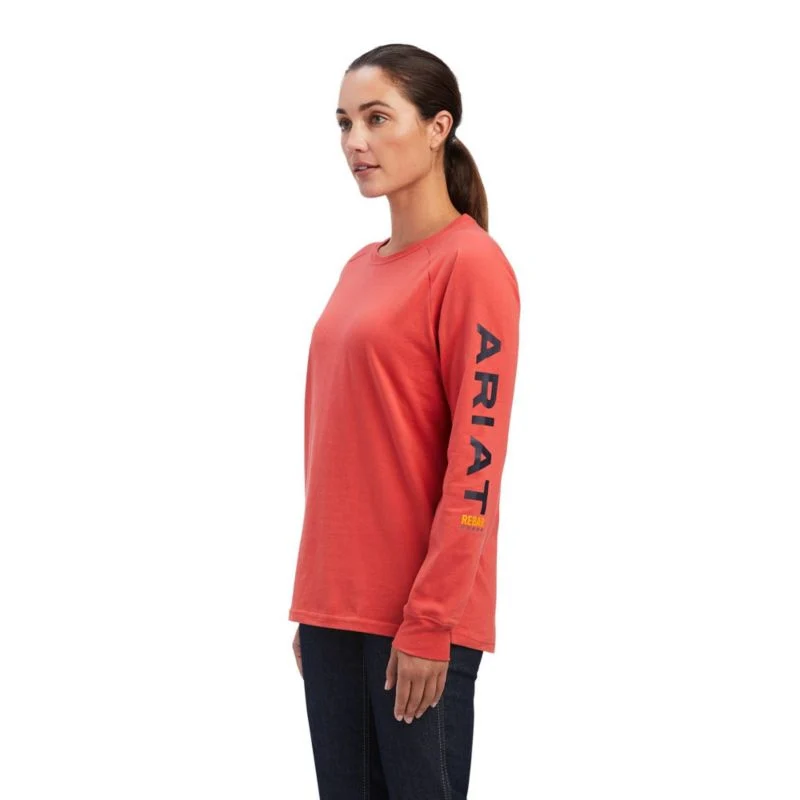 Ariat Ladies Rebar Cotton Strong Logo Graphic T-Sh - Image 2
