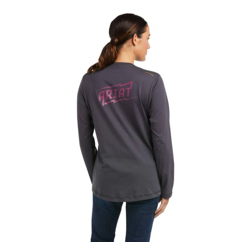 Ariat Ladies Rebar Workman High Voltage T-Shirt X- - Image 7