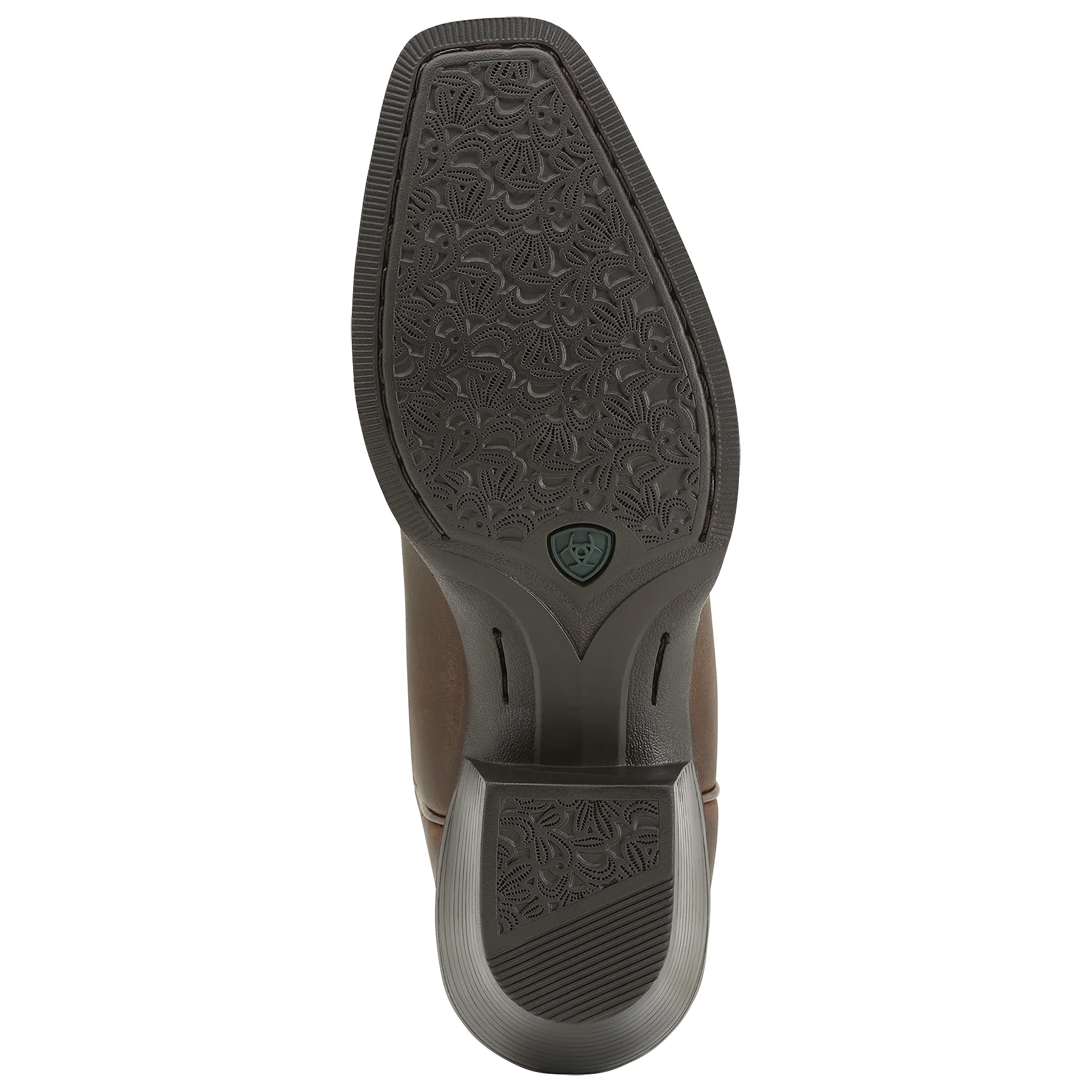Ariat Ladies Round Up Square Toe Boots - Powder Brown - Image 4