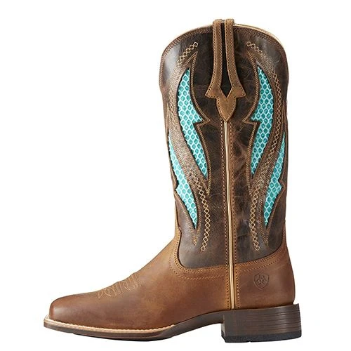 Ariat Ladies Venttek Ultra Sq Toe Brown Boots - Image 3
