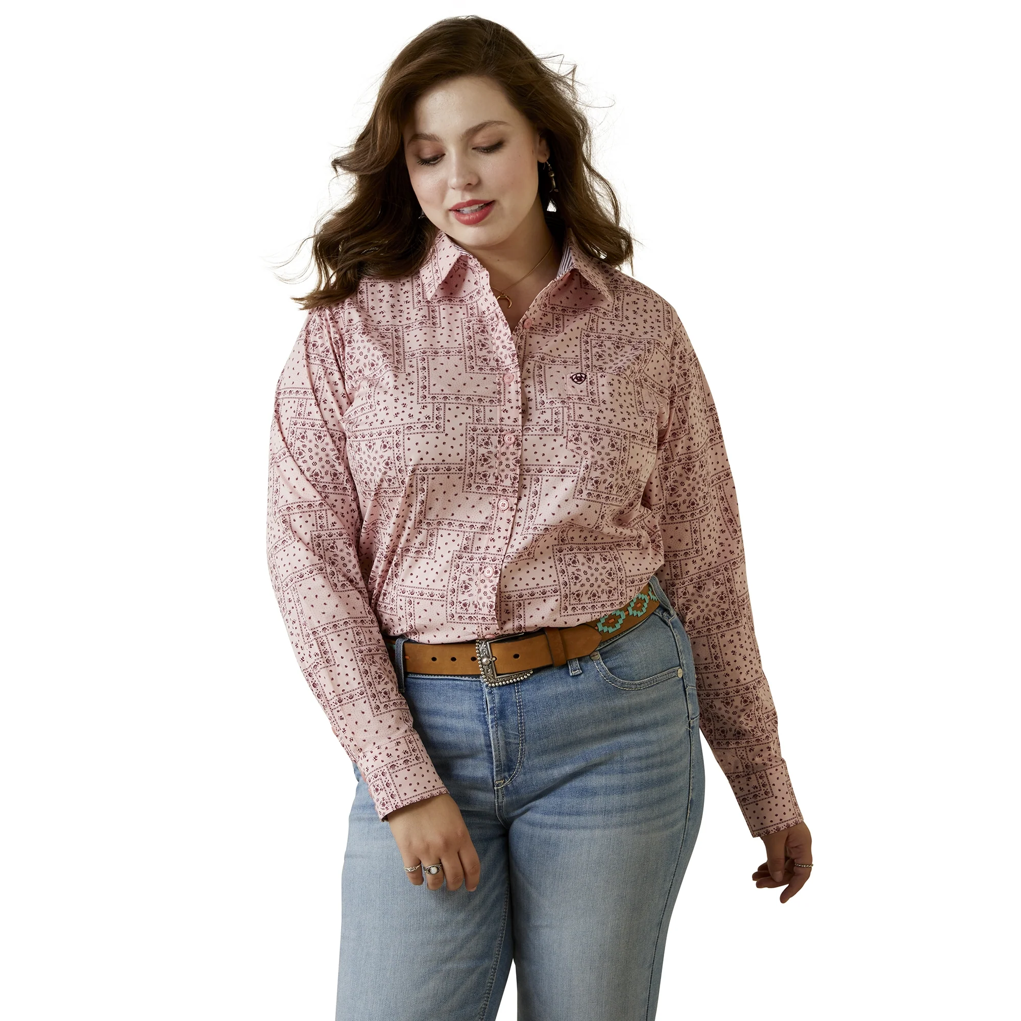Ariat Ladies Wrinkle Resist Kirby Stretch Shirt - Image 2